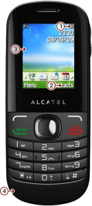 Picture 1 of the Alcatel A205G.