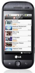 A picture of the LG InTouch Max.