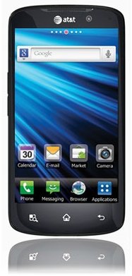 large picture of the LG nitro hd cell phone.