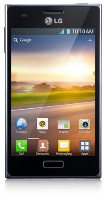 large picture of the LG optimus l5 cell phone.