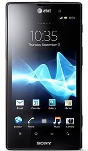large picture of the Sony xperia ion cell phone.