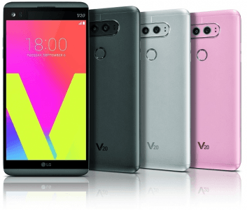 Picture 1 of the LG V20.