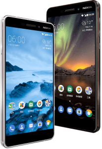 Picture 3 of the Nokia 6 (2018).