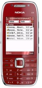 Picture 2 of the Nokia E75.