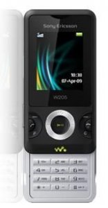 Picture 1 of the Sony Ericsson W205.